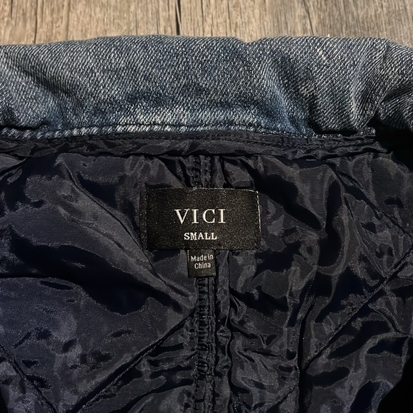 VICI Light Blue Quilted Jean Jacket - Picture 8 of 11